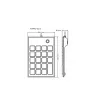 InLine 57161E Tastatur Universal USB Nein Schwarz