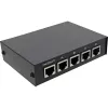 InLine RJ45-Umschalter manuell 1 auf 4, 5x RJ45-Buchse Fast Ethernet