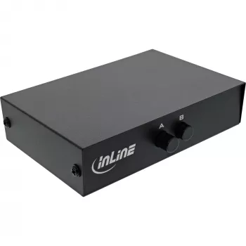 InLine Serieller Umschalter manuell 2-Port RS232 9-pol Sub-D Kabelgebunden