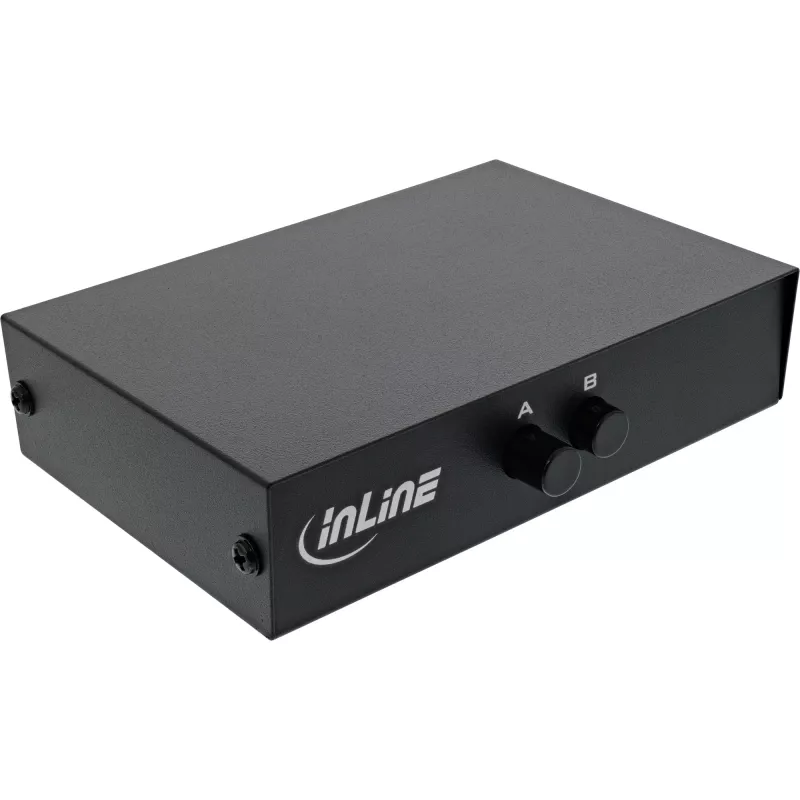 InLine Serieller Umschalter manuell 2-Port RS232 9-pol Sub-D Kabelgebunden