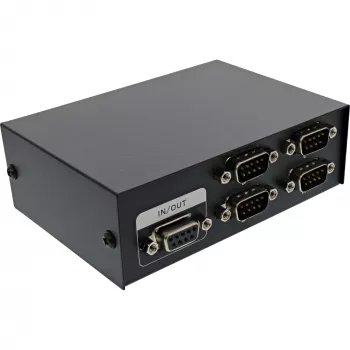 InLine Serieller Umschalter manuell 4-Port RS232 9-polig Sub-D Kabelgebunden
