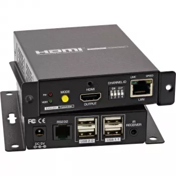 KVM-Extender InLine 64601 4K HDMI USB over IP bis zu 100 m