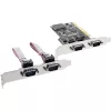 InLine PCI Multi I/O Controller Card 4 DB9 serielle Anschlüsse