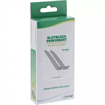 InLine PCI / PCI-E Blendenhalterung perforiert 2er-Set