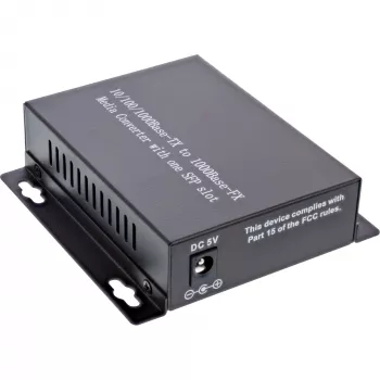InLine Netzwerk-Mediakonverter 10/100/1000Mb/s TP zu SFP FO, MM, 550m
