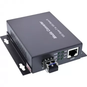 InLine 66659F Netzwerk-Medienkonverter 10000 Mbit/s 1310 nm Einmodig Schwarz