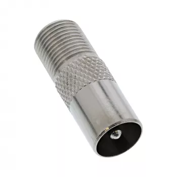 Koaxialadapter IEC Stecker Antenne auf F-Buchse InLine 69915D