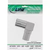 InLine Antennen-Koaxial-Adapter IEC Stecker auf Buchse abgewinkelt Metall 69915M