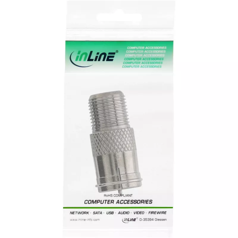 InLine Adapter F-Quick male SAT auf F female SAT 69923