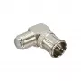 InLine Adapter F-Quick Stecker SAT auf F Buchse SAT gewinkelt 69923W