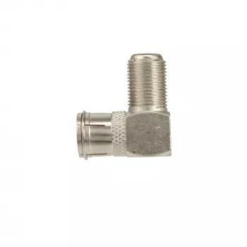 InLine Adapter F-Quick Stecker SAT auf F Buchse SAT gewinkelt 69923W