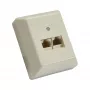 InLine ISDN Wanddose 2x RJ45 Buchse 2x 8 Port 69988B