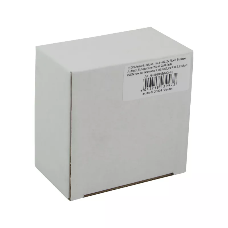 InLine ISDN Wanddose 2x RJ45 Buchse 2x 8 Port 69988B