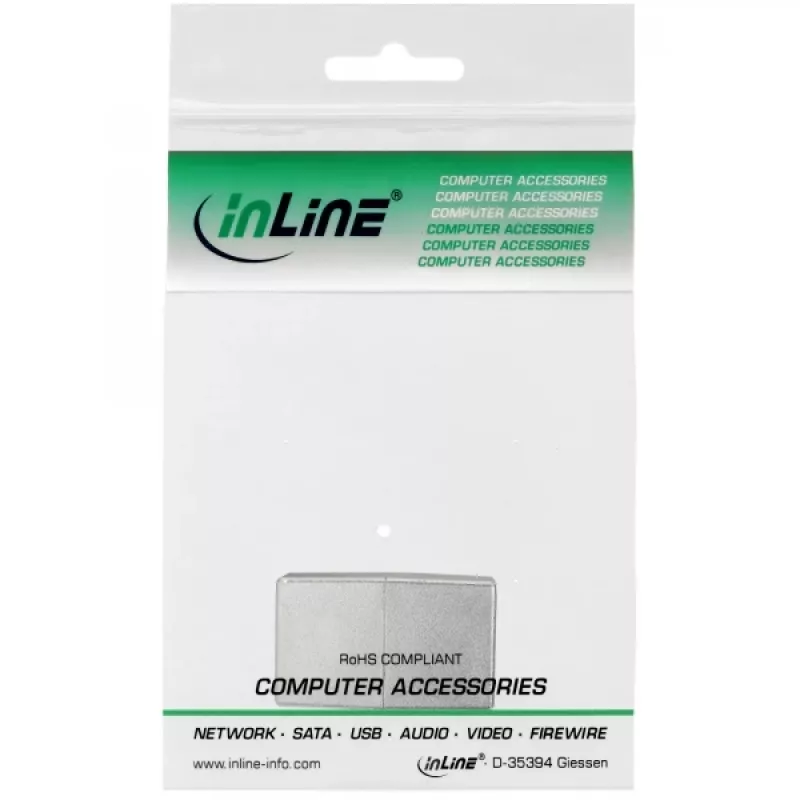 InLine Cat.5e Patchkabel-Kupplung 2x RJ45 Buchse geschirmt gerade