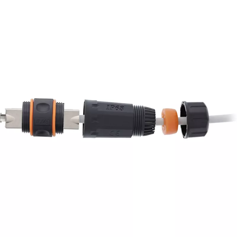 InLine Outdoor Connector Cat.6A wasserdicht IP68 69992W