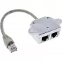 InLine Cat.5e ISDN T-Adapter RJ45 Stecker auf 2x RJ45 Buchse 15cm