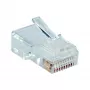 InLine Modularstecker 10P10C zum Crimpen – Western-Buchse auf Flachbandkabel, transparent, 10 St.