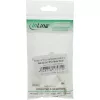InLine Modularstecker 10P10C zum Crimpen – Western-Buchse auf Flachbandkabel, transparent, 10 St.