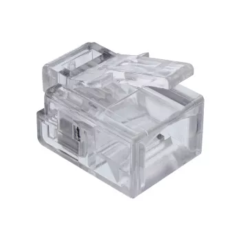 InLine Modular-Stecker 6P4C RJ11 zum Crimpen auf Rundkabel, 10 St.