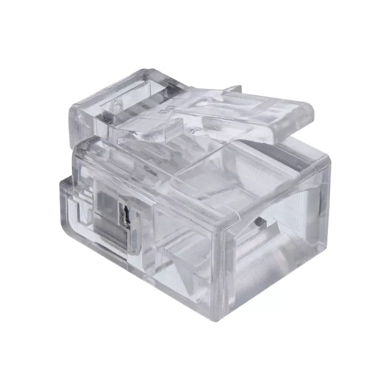 InLine Modular-Stecker 6P4C RJ11 zum Crimpen auf Rundkabel, 10 St.