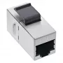 InLine RJ45-Modul Buchse-auf-Buchse SNAP-In Cat.6 STP, schwarz/silber