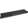 InLine Patch Panel 19 Zoll Cat.5e 24 Port 1U schwarz RAL9005