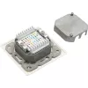 InLine Cat.6 Anschlussdose 2x RJ45 Buchse RAL9010 weiß horizontal