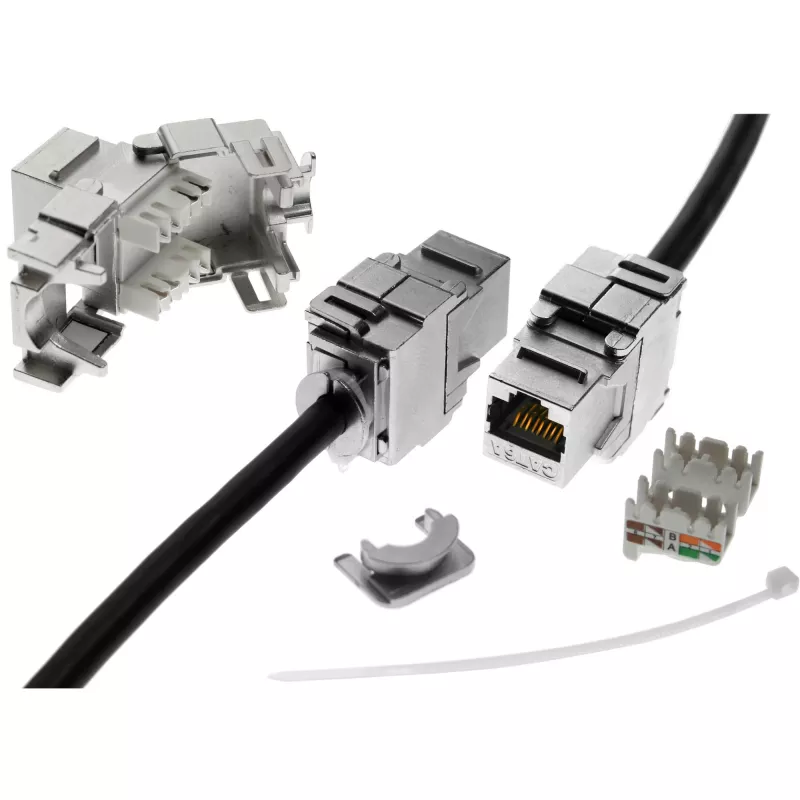 InLine RJ45 Keystone Jack Snap-In-Modul Cat.6a 76201A