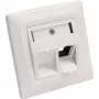 InLine Rahmen-Set für 2x RJ45 Bu/LSA-Einsatz, Keystone SNAP-In, RAL9010