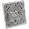 InLine Rahmen-Set für 2x RJ45 Bu/LSA-Einsatz, Keystone SNAP-In, RAL9010