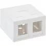InLine Aufputzdose für Keystone 2x RJ45 weiß 76202B