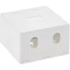 InLine Aufputzdose für Keystone 2x RJ45 weiß 76202B