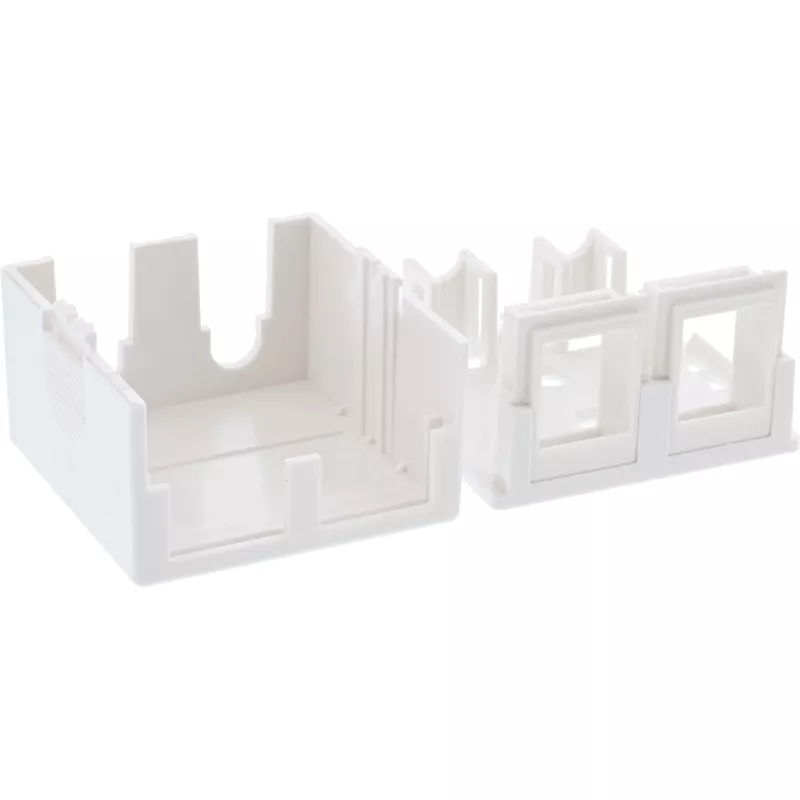 InLine Aufputzdose für Keystone 2x RJ45 weiß 76202B
