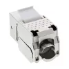 InLine RJ45 Keystone Jack Snap-In-Modul Cat.6a, mit Staubschutzabdeckung schwarz