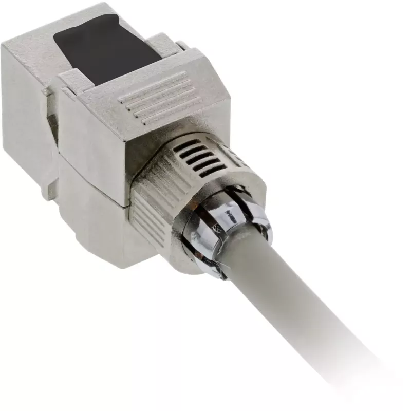 RJ45 Keystone Jack Snap-In Modul InLine 76202F Cat.6a