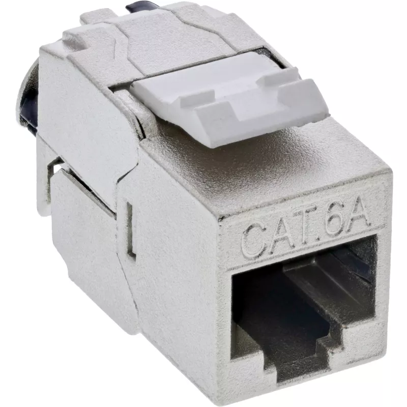 InLine Keystone RJ45 Jack schlank, SNAP-In, Cat.6A, integrierter Kabelbinder