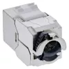 InLine Keystone RJ45-Buchse schlank, SNAP-In, Cat.8.1, integrierter Kabelbinder