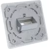 InLine Rahmenset für 2x RJ45 Keystone SNAP‑In, weiß RAL9010
