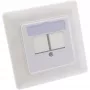 InLine Rahmen-Set für 2x RJ45 Keystone SNAP-In 90°, weiß RAL9010