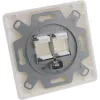 InLine Rahmen-Set für 2x RJ45 Keystone SNAP-In 90°, weiß RAL9010