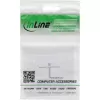 InLine Rahmen-Set für 2x RJ45 Keystone SNAP-In 90°, weiß RAL9010