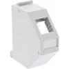 InLine Keystone-Halterung für Hutschiene, 1-Port, hellgrau