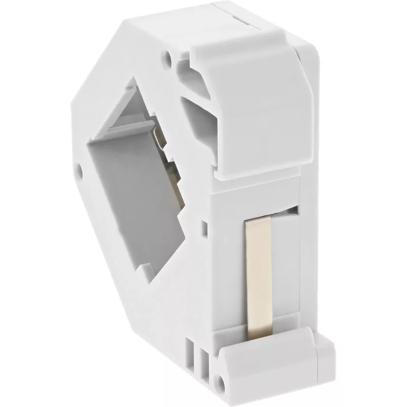InLine Keystone-Halterung für Hutschiene, 1-Port, hellgrau