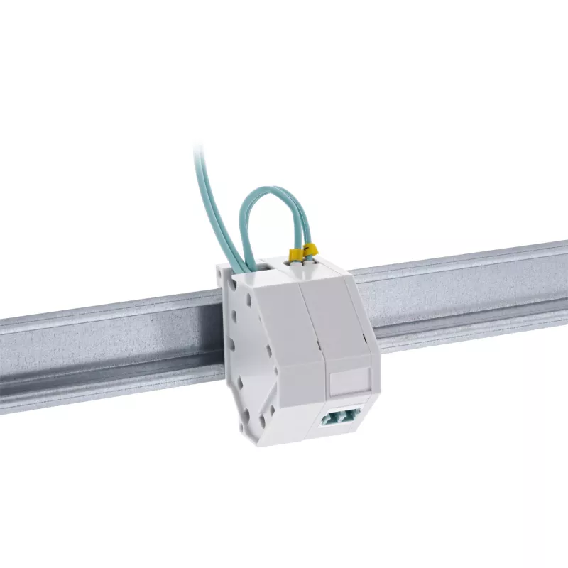 InLine Keystone SNAP-In Glasfaser-Keystone-Modulhalter, 1-Port für Hutschiene