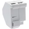 InLine Keystone SNAP-In Glasfaser-Keystone-Modulhalter, 1-Port für Hutschiene