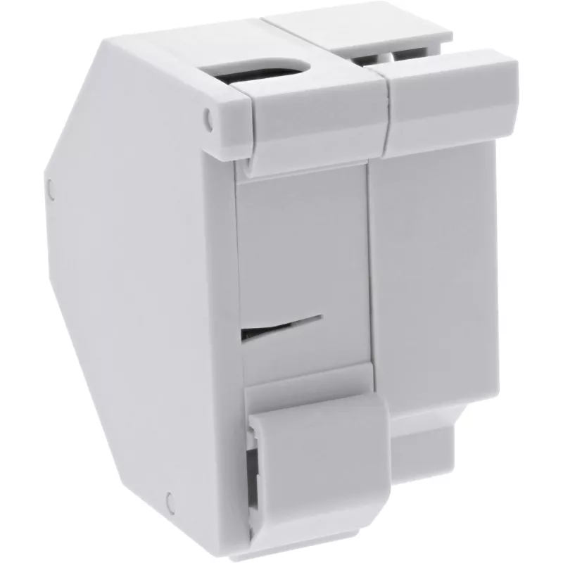 InLine Keystone SNAP-In Glasfaser-Keystone-Modulhalter, 1-Port für Hutschiene