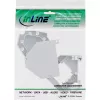 InLine Keystone SNAP-In Glasfaser-Keystone-Modulhalter, 1-Port für Hutschiene
