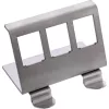 InLine 76203E Metall Keystone Snap-In Hutschienenhalterung, 3-fach