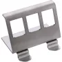 InLine 76203E Metall Keystone Snap-In Hutschienenhalterung, 3-fach