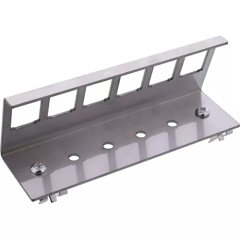 InLine 76203G Metall Keystone Snap-In Hutschienen-Montagehalterung, 6-Port
